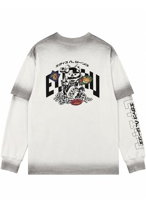 T-shirt con stampa EVISU | 2EAHTM6TL1153OFF WHITE
